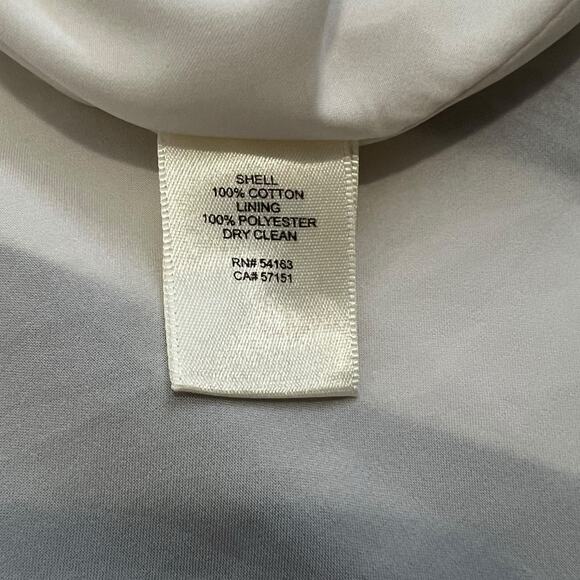 Eliza J midi dress white and chambray blue striped size 12‎ fit and flare - Picture 7 of 7